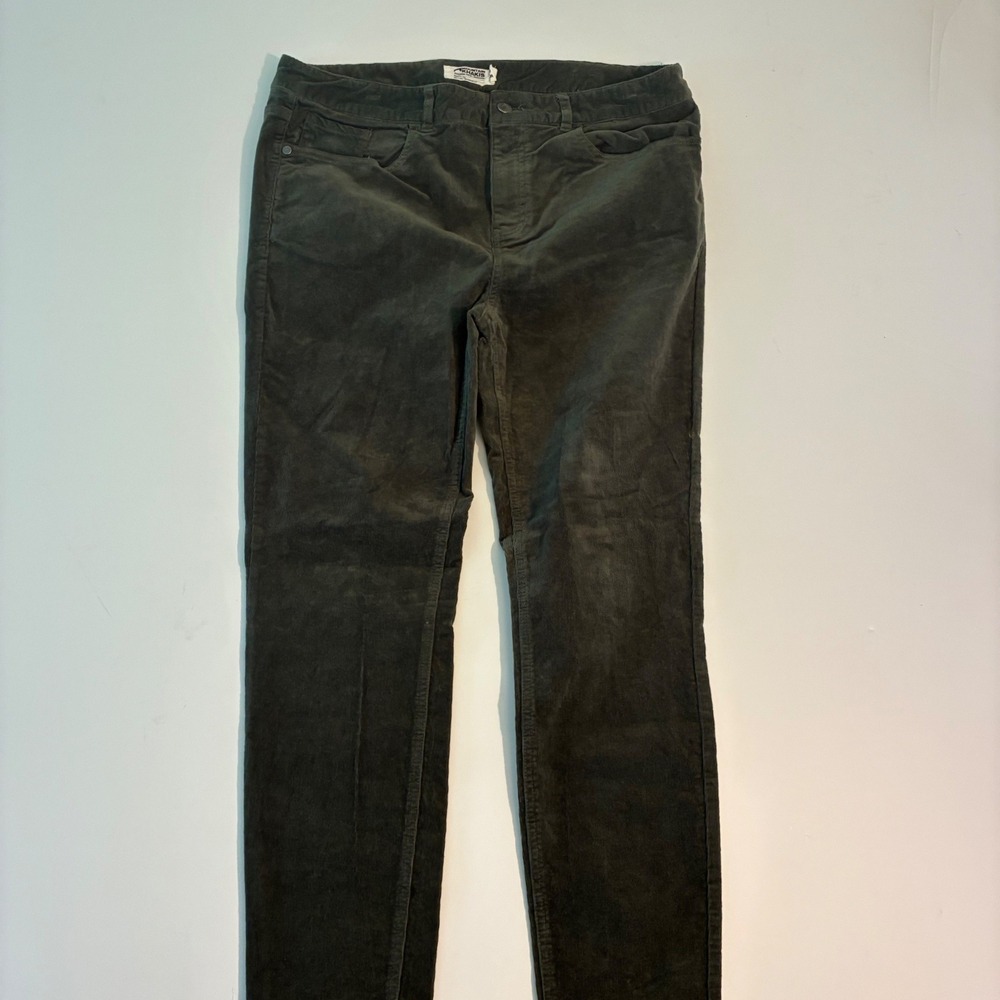 Mountain Khakis Womens 14R Classic Fit Corduroy Pants Green Stretch Straight